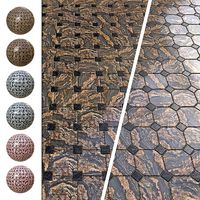 Tile 003 Granite Floor Material PBR - Metal Rough and Spec Glos