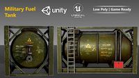 Military Fuel Tank - Low Poly - Game Ready