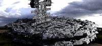 Sci-Fi City dystopia base City Ship