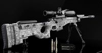Arctic Warfare Magnum L115A3 Sniper Rifle game-ready 3D model