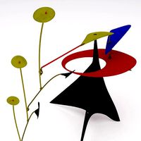 Alexander Calder Blue Feather