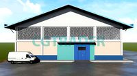 Warehouse 3d model exterior building