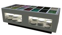 Hot food bar table