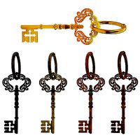 Antique old key 3d model