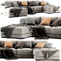 West Elm Dalton U Shaped Sofa