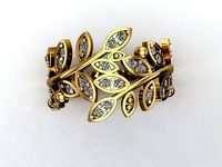 Leafe stone ring | 3D