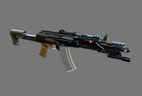 AK 47 Gun - 3D Low-poly Model