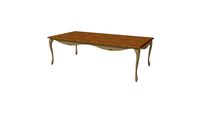 MESA RETANGULAR INGLESA CAPUCCINO CTAMPO CARVALHO 2,40 (7514) - Center Festas