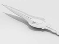 High Poly Sword Model 3D Model