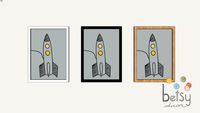 Betsy Decor - Quadro Foguete
