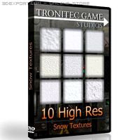 10 High Res Snow Textures 3D Model