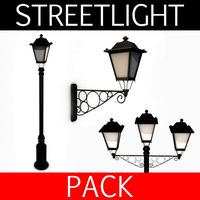 Streetlight PACK 3D Model