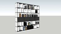 boekenkast 2,5mx0,4m (h=2,4m)