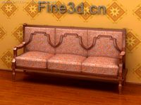 Antique09omChair036 3D Model