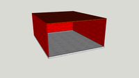 Garasje 10x8x4 med gulv oppe