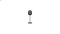 Lampe vintage en metal gris et dore