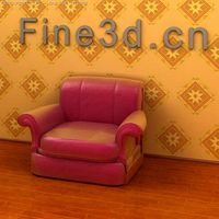 Antique09omSofa041 3D Model