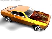 muscle car '68 concept 3D Model