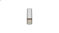 Vase en ceramique creme et doree H30