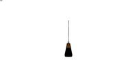 Suspension en metal noir et dore