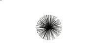 D104 - Deco murale soleil en fil de metal dore