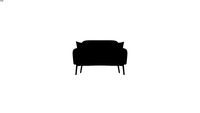 SACHA - Banquette 2 places en velours vert
