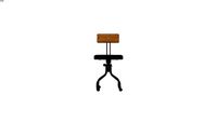 JANIS - Chaise de bureau indus en cuir