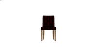 DIANE - Chaise en cuir marron
