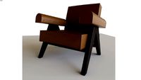 053 CAPITOL COMPLEX' ARMCHAIR, PIERRE JEANNERET