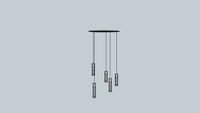 VOLTZ Bubble Flow 5-Light Pendant