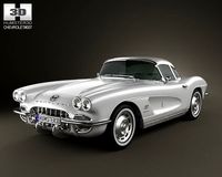Chevrolet Corvette 1962 3D Model