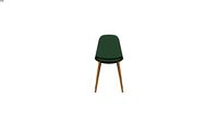CLYDE - Chaise scandinave en velours vert