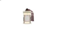 CLASSIQUE - Bougie en verre parfum fleur blanche H 15 cm
