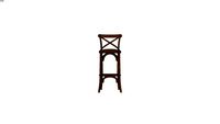 TRADITION - Chaise de bar en rotin et chne