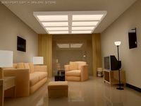 living room warmly 3D Model