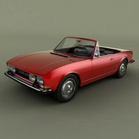 Peugeot 504 Convertible 3D Model