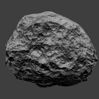 Low Poly Rock 3D Model