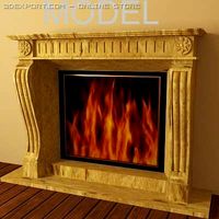 Fireplace 3D Model