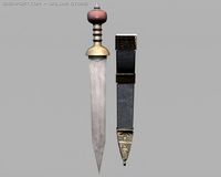 Download free Roman Sword Gladius 3D Model