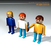 Plastic figures 3D Model