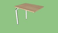AERO Retour de bureau sur pieds L80 P60, AMBIANCE BUREAU, prix 222.00