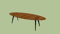 Mesa Alavanca Oval 2