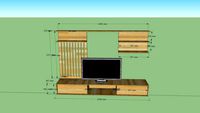 TV Cabinet with Wall Shelf by Made In VANDA