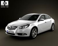 Vauxhall Insignia Sedan 2009 3D Model