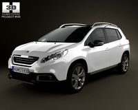 Peugeot 2008 2013 3D Model