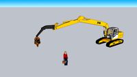 Excavator vibratory hammer