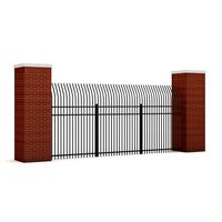 Concrete Fence 07 3D Model