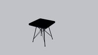 Metal base, tabletop too! The Tribeca Dining Table