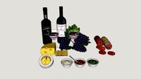 VINHO UVA PATE QUEIJO SALAME TAÇA