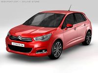 2011 Citroen C4 3D Model